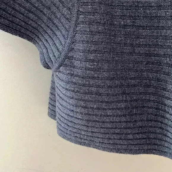 [SP]Talbot Fine Merino Wool Women Petite Gray  Cardigan/ Poncho - Picture 7 of 11